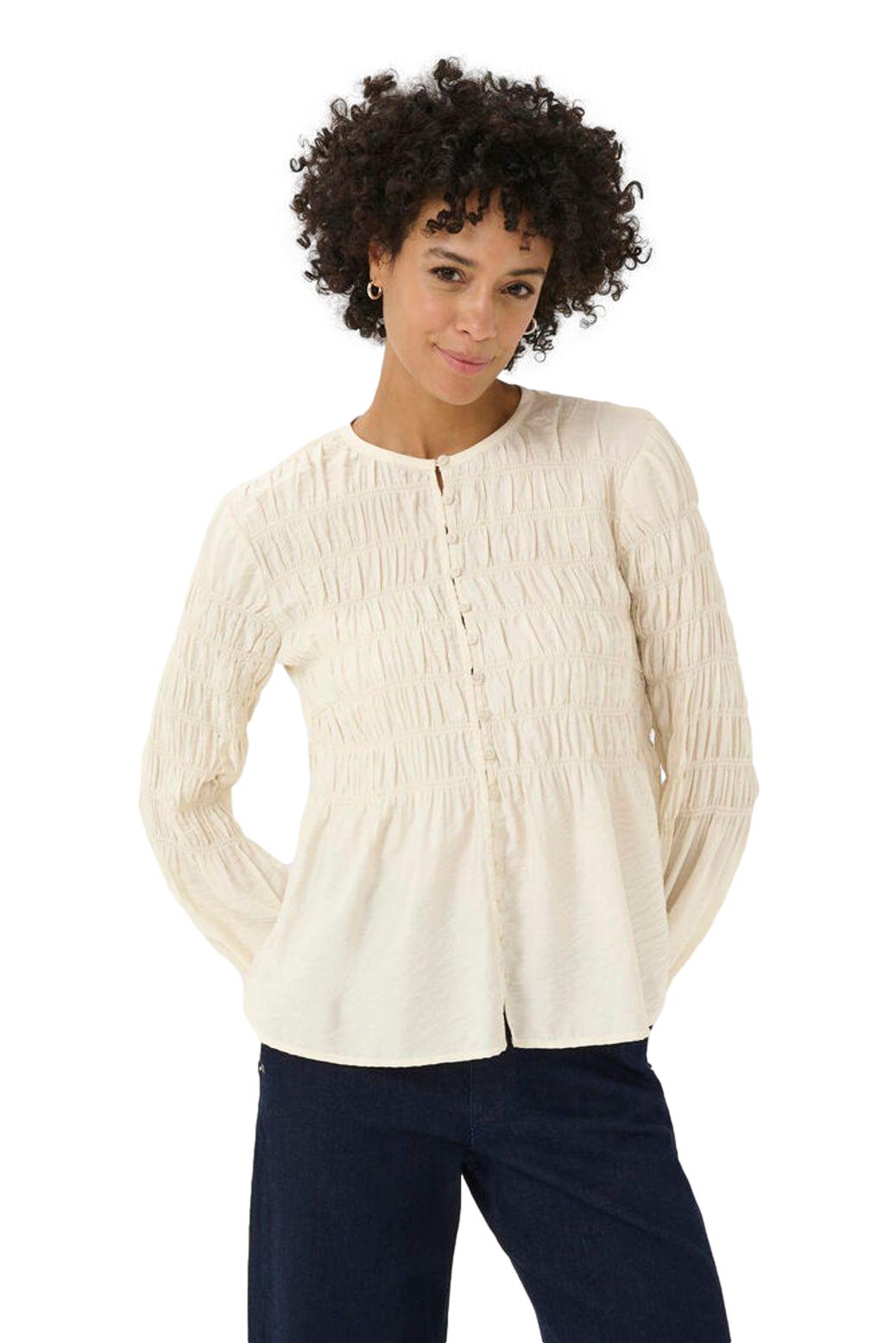 Part Two SiffePW SH Bluse Lys-Beige