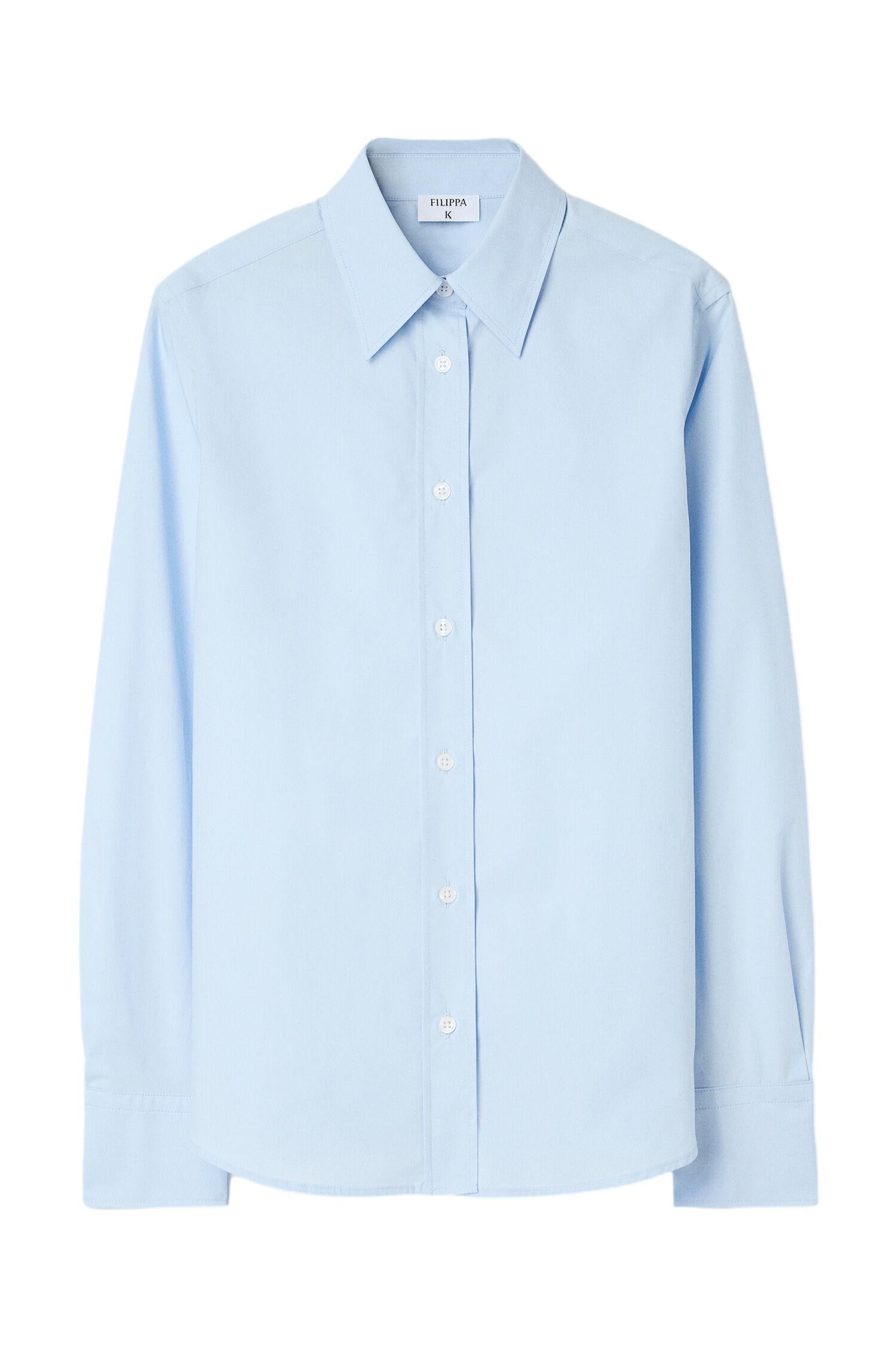 Filippa K Classic Poplin Shirt Skjorte Lyseblå - chrismoa.no
