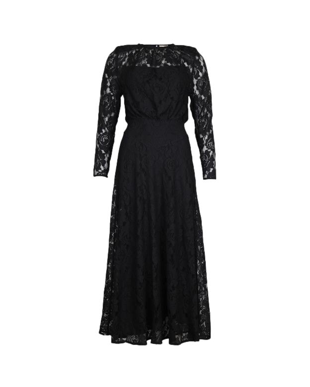 By TiMo Lace Gown Kjole Sort