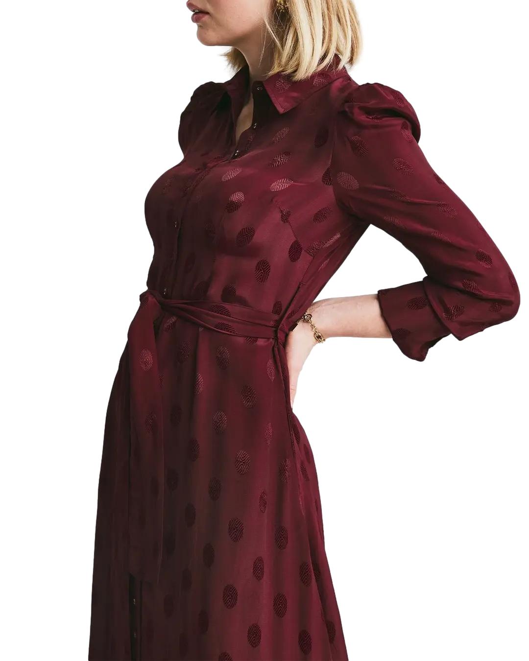 By TiMo Viscose Shirt Dress Kjole Burgunder