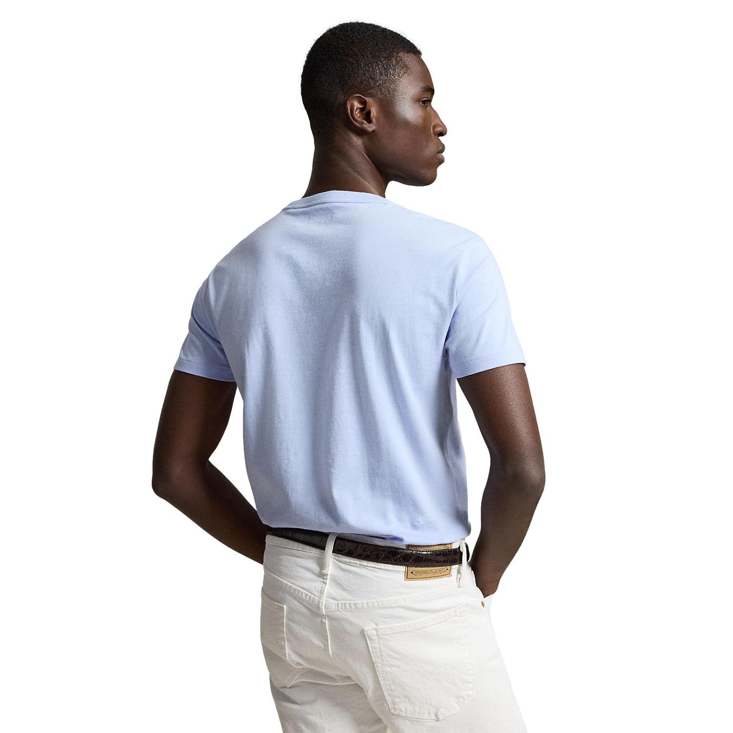 Polo Ralph Lauren Custom Slim Fit Jersey Crewneck T-Shirt T-Shirt Lyseblå