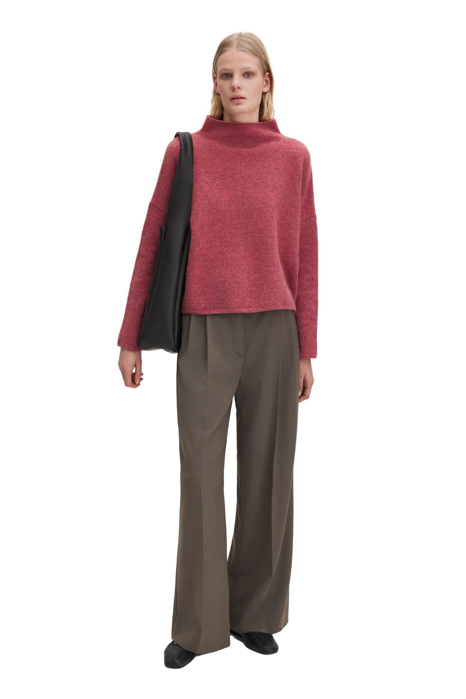 Filippa K Mika Yak Funnelneck Sweater Genser Lyserød