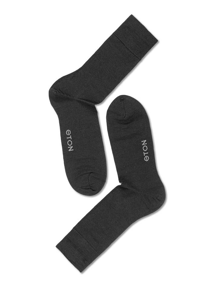 Note Gold Fine Wool Plain Strømper Sort