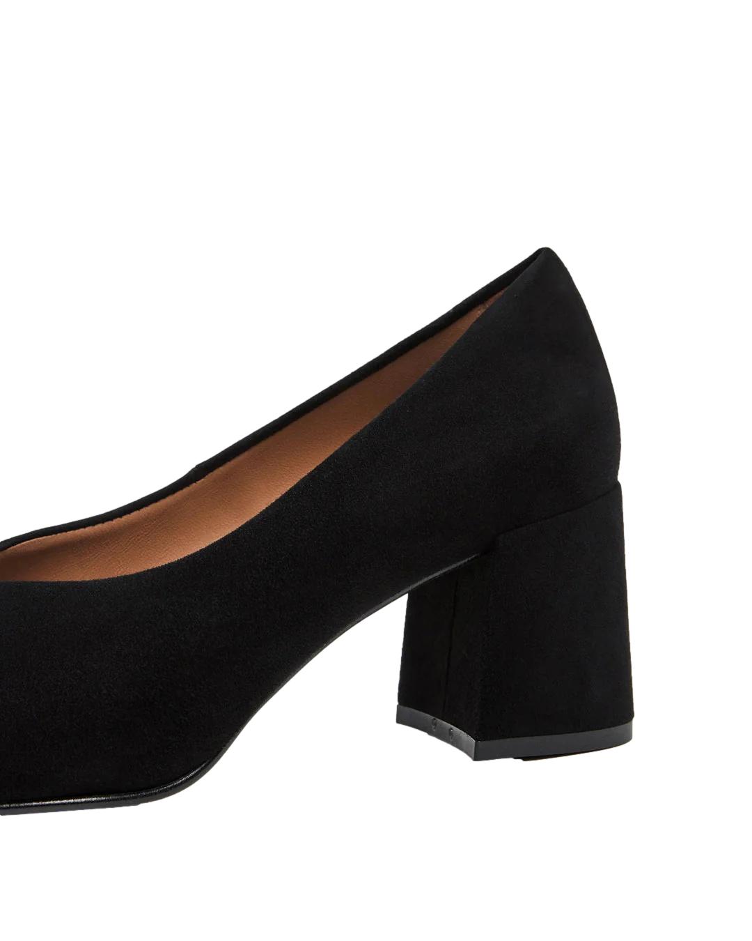 Flattered Angela Suede Black Sko Sort - chrismoa.no