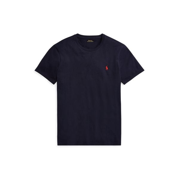Polo Ralph Lauren Custom Slim Fit Cotton T-Shirt T-Shirt Mørkeblå - chrismoa.no