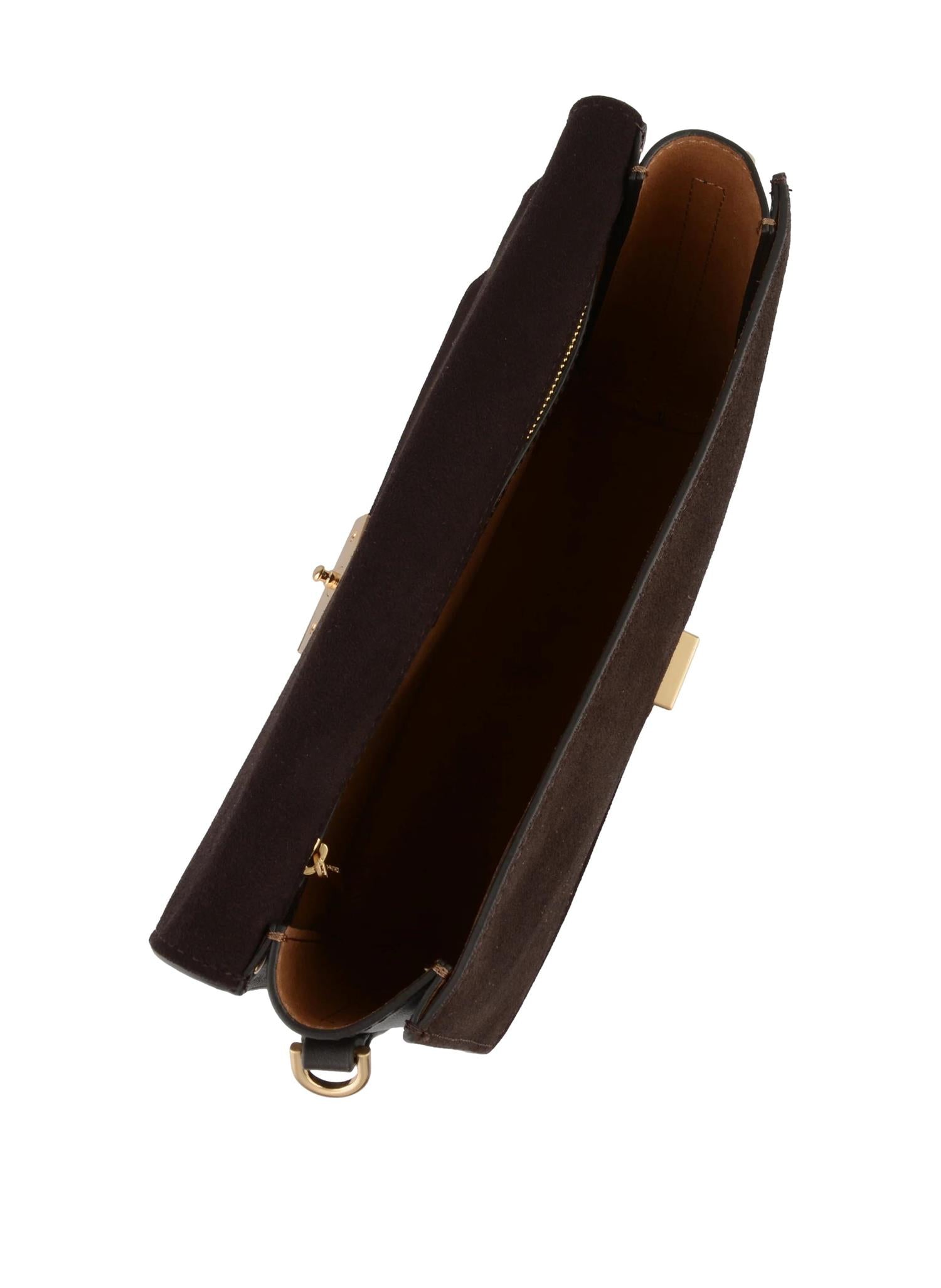 Pourchet Paris Anjou Daim Suede Veske Brun - chrismoa.no