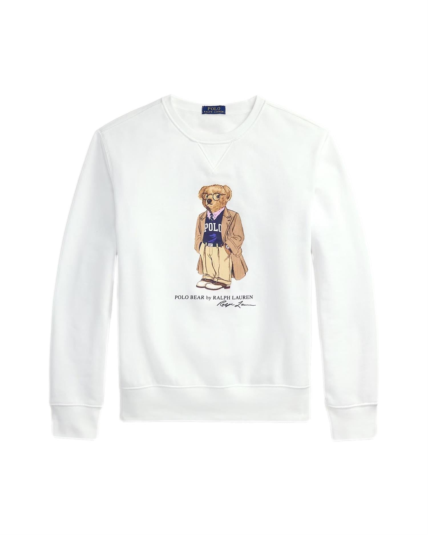 Polo Ralph Lauren POLO BEAR FLEECE SWEATSHIRT Genser Hvit - chrismoa.no