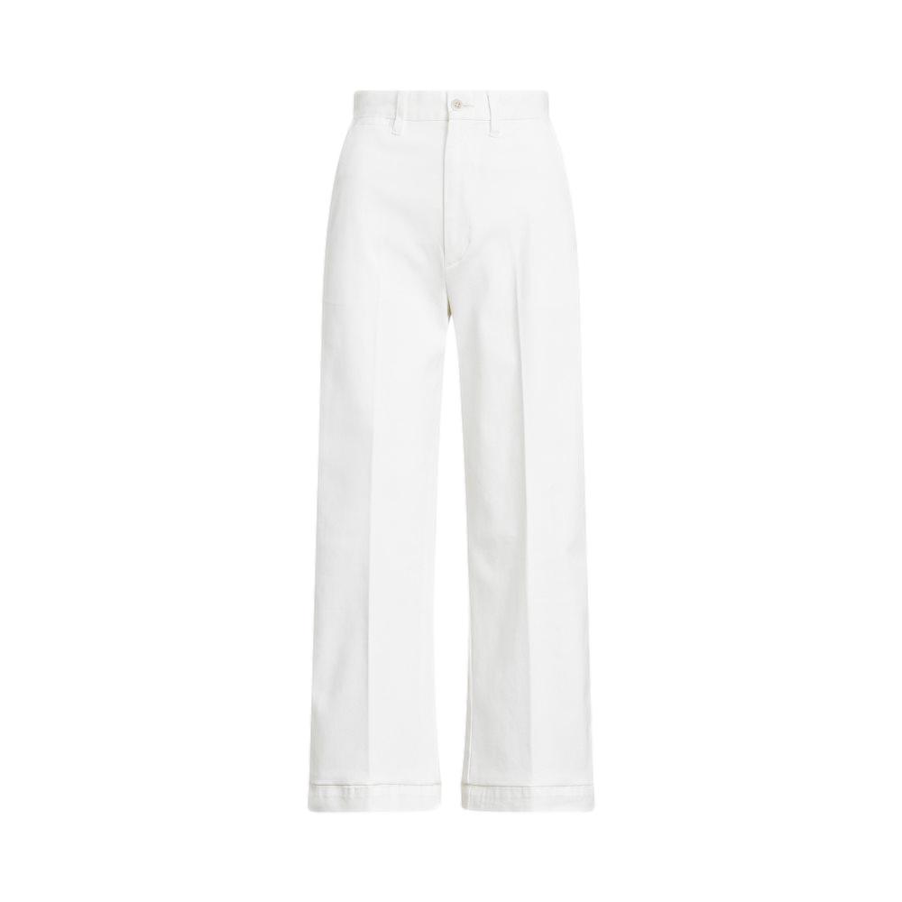 Polo Ralph Lauren Chino Wide-Leg Pant Bukse Hvit - chrismoa.no