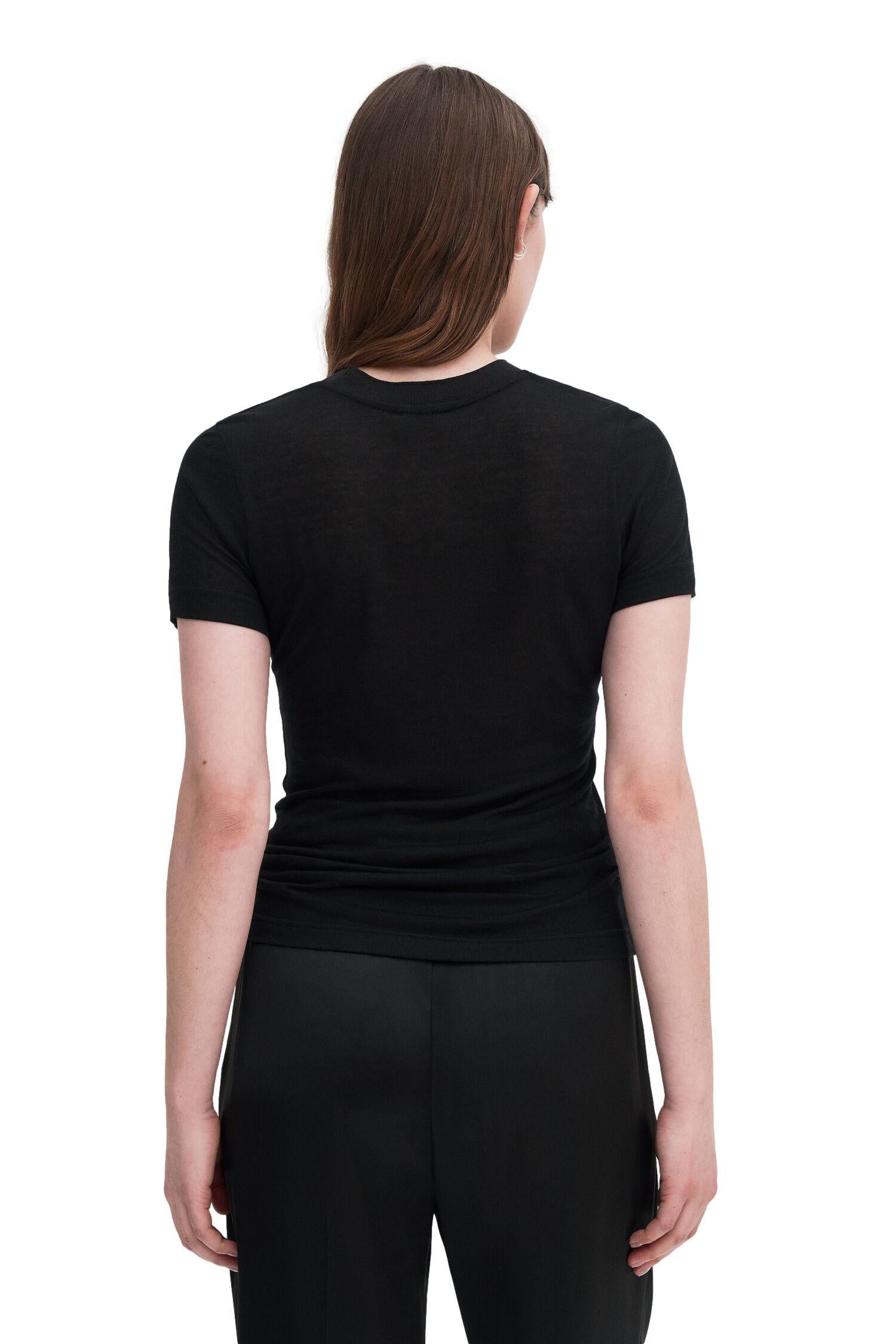 Filippa K Lyocell Cashmere tee T-Shirt Sort
