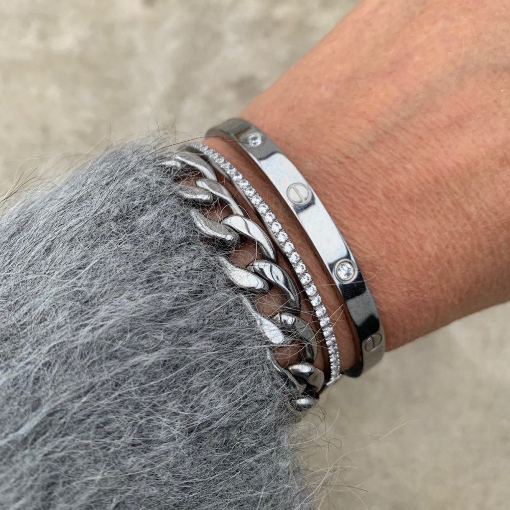 Bud to Rose Carmen Bracelet Steel Armbånd Sølv - chrismoa.no