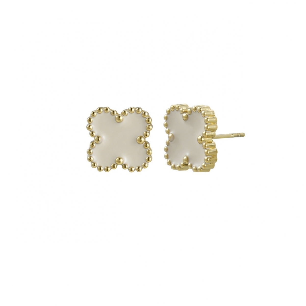 Bud to Rose Clover Earring Øredobber Gull - chrismoa.no