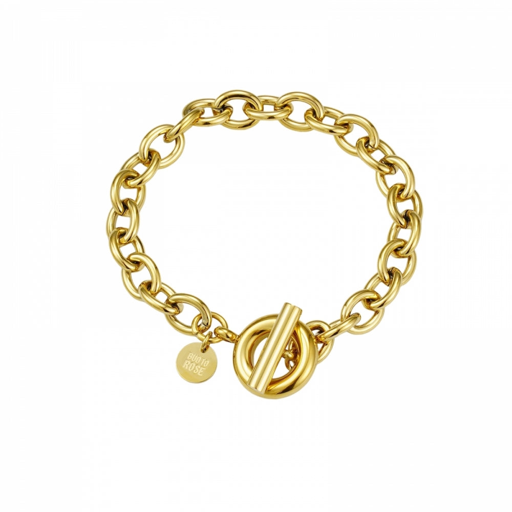 Bud to Rose T-Bar Bracelet Gold Armbånd Gull - chrismoa.no