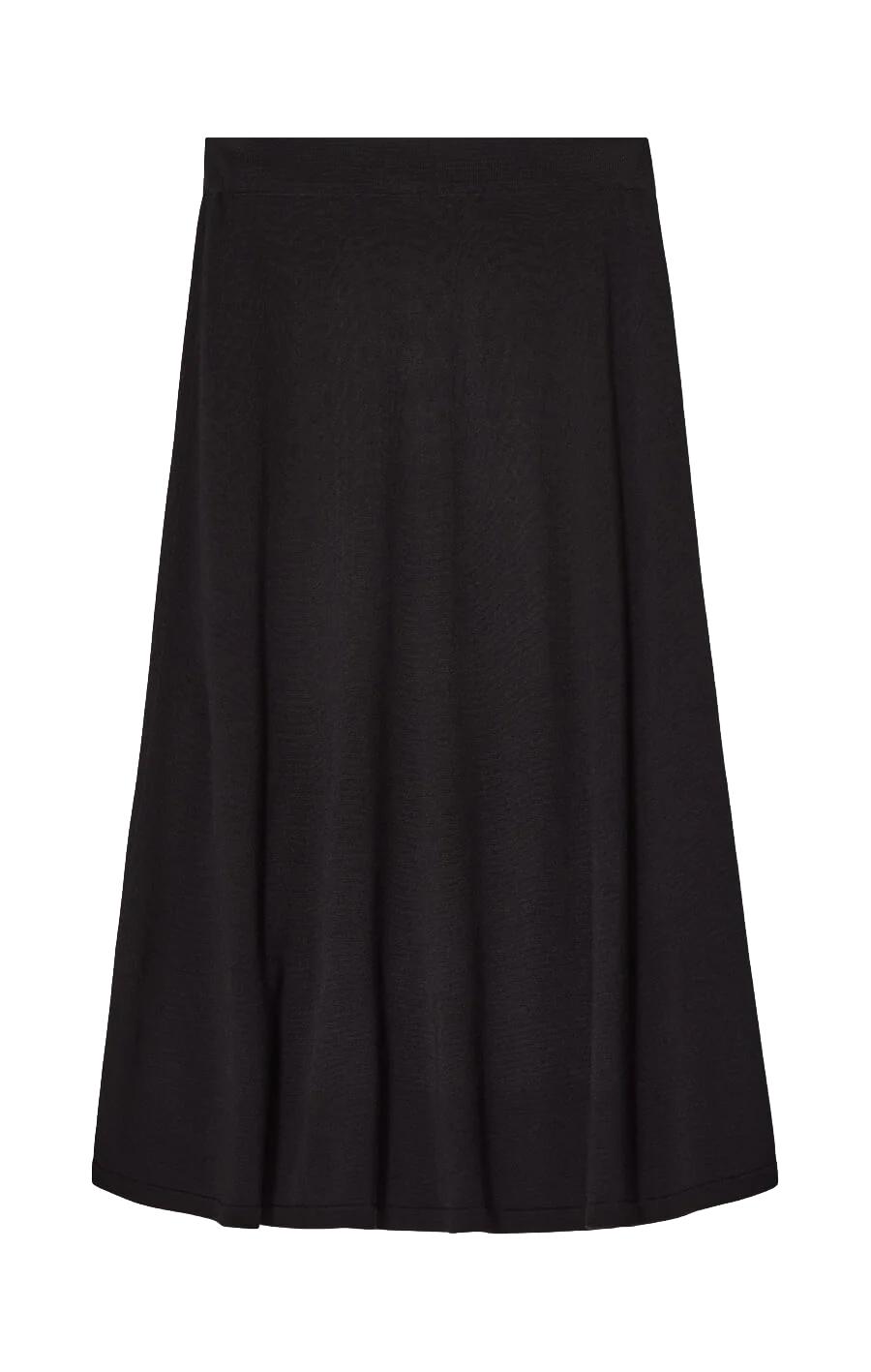Busnel Maja Solid Skirt Skjørt Sort - chrismoa.no