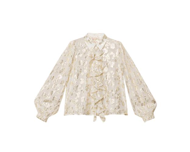 By TiMo Georgette Blouse Bluse Off-White - chrismoa.no