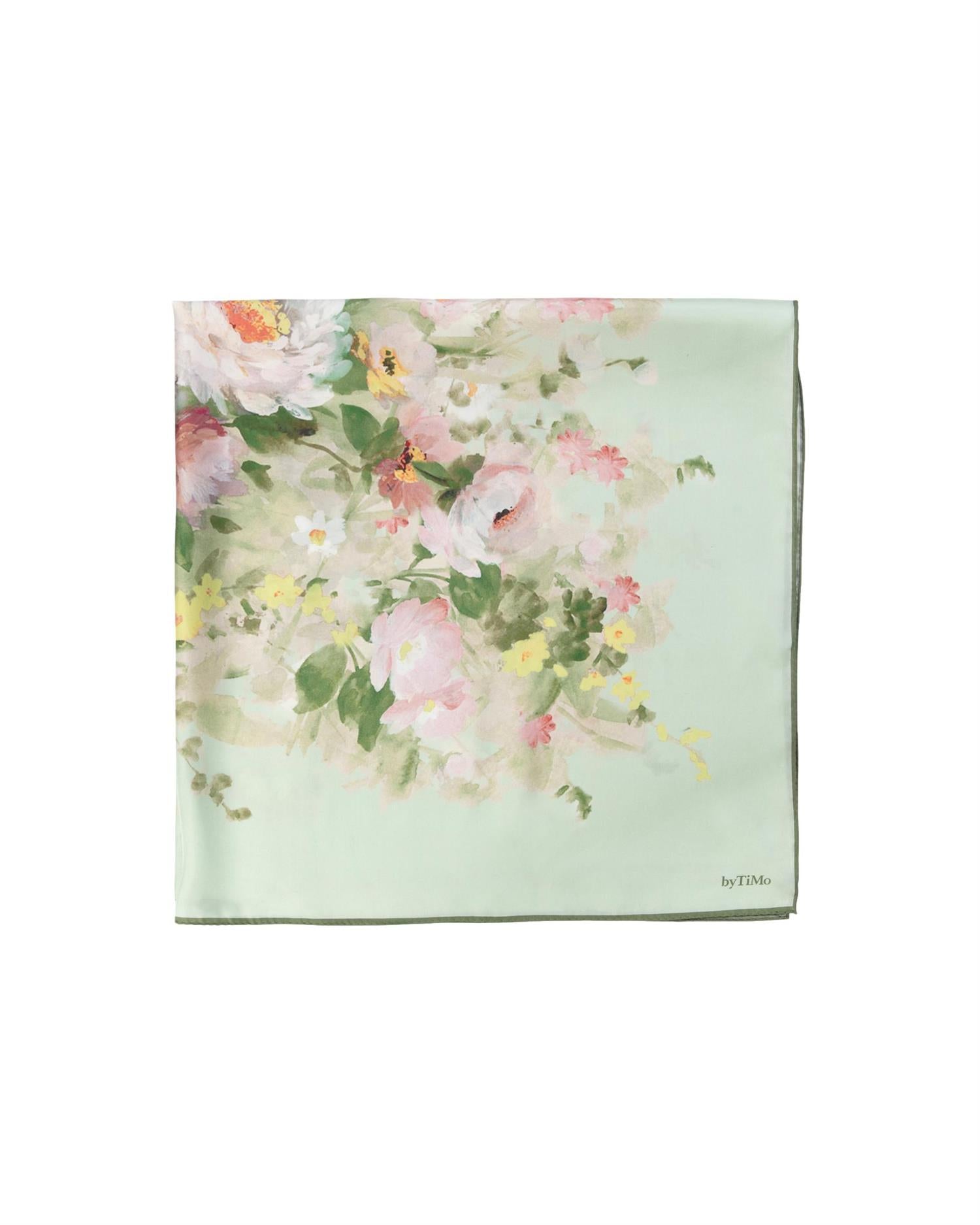 By TiMo Silk Scarf Small Tilbehør Lysegrønn - chrismoa.no