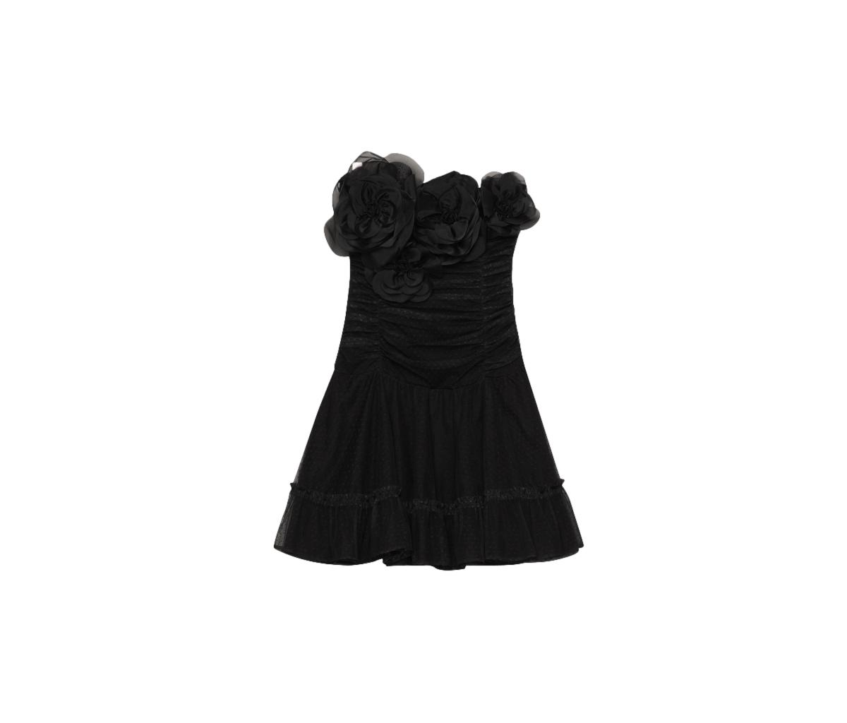 By TiMo Tulle Mini Dress Kjole Sort - chrismoa.no