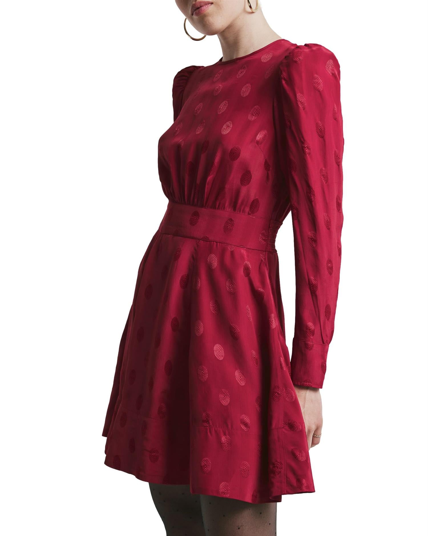 By TiMo Viscose Mini Dress Kjole Rød - chrismoa.no