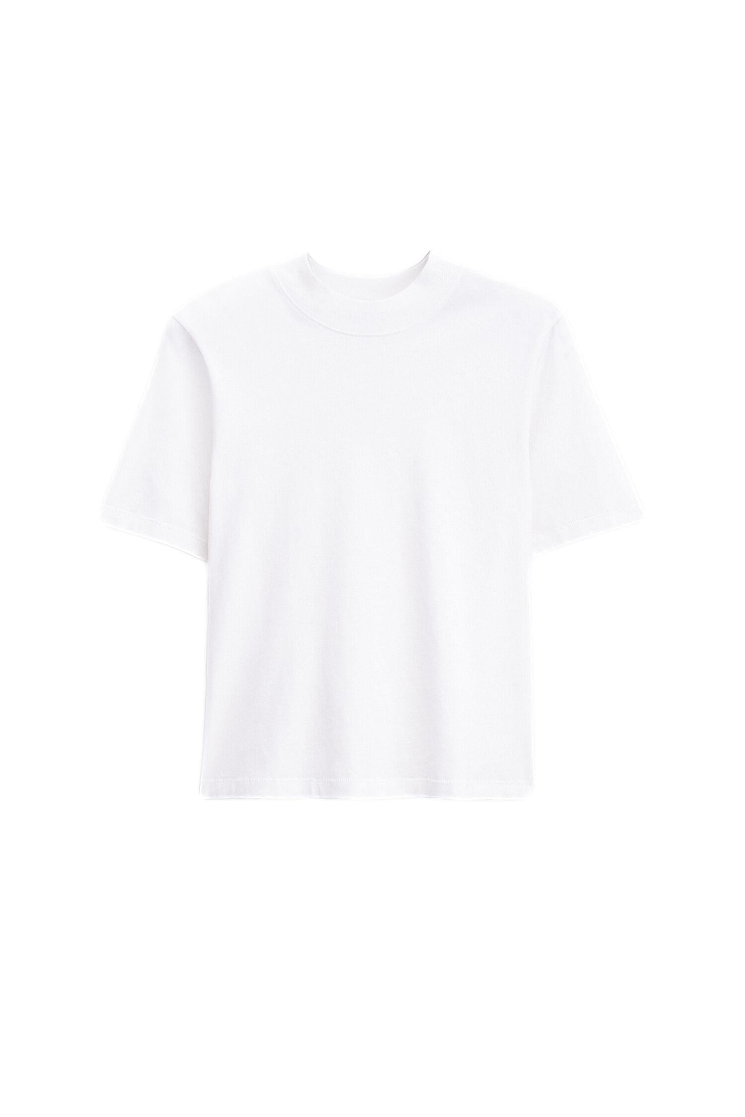 Filippa K Mock Neck Tee T-Shirt Hvit