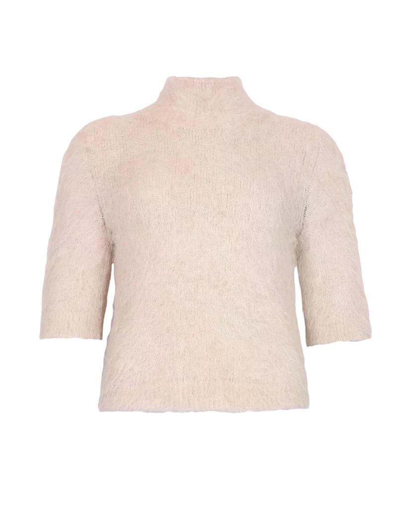 By TiMo Hairy Knit Turtleneck Genser Lys-Beige