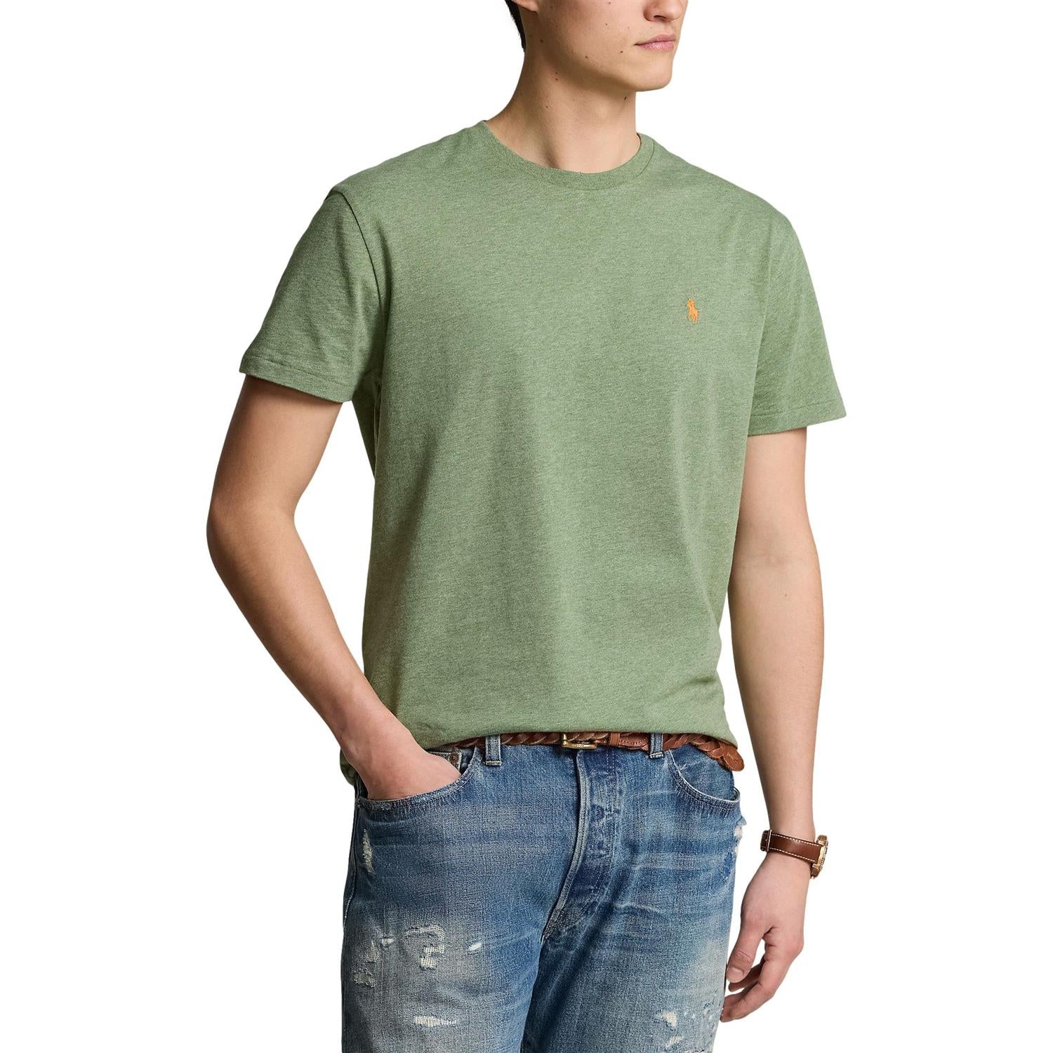 Polo Ralph Lauren Custom Slim Fit Jersey Crewneck T-Shirt T-Shirt Grønn