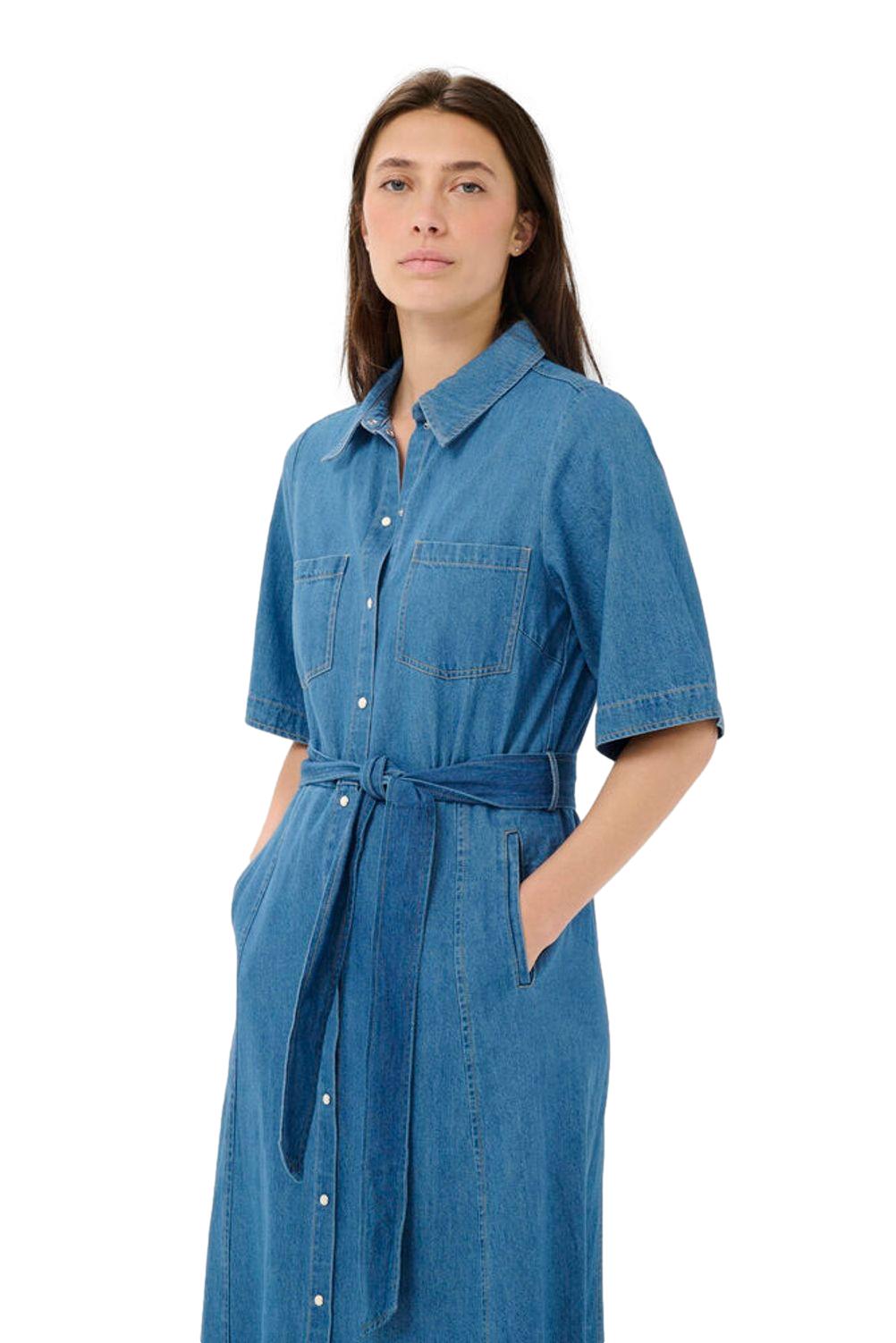 Part Two AmaPW Dress Kjole Denim - chrismoa.no