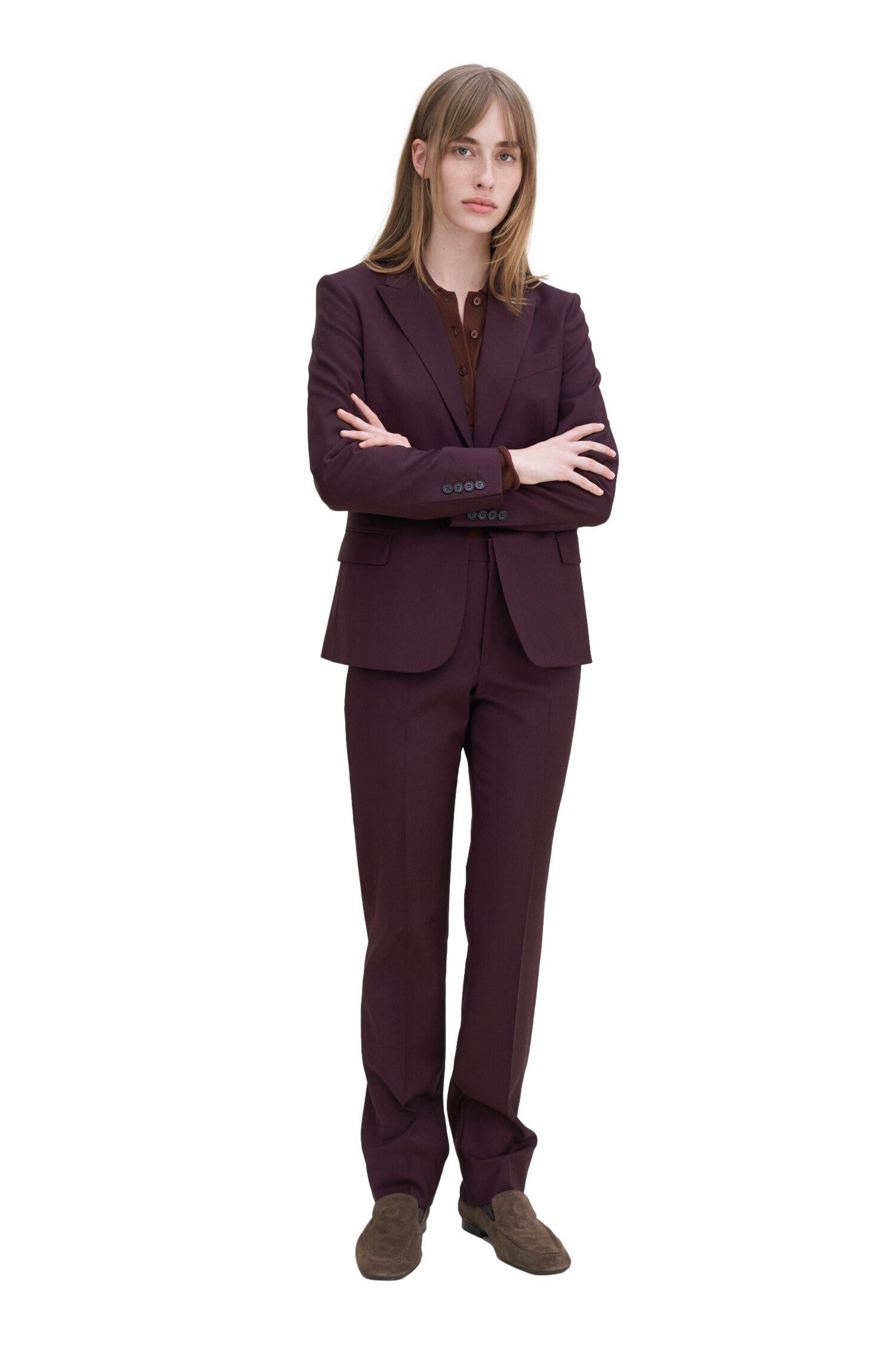 Filippa K Sasha Cool Wool Blazer Dressjakke Burgunder - chrismoa.no