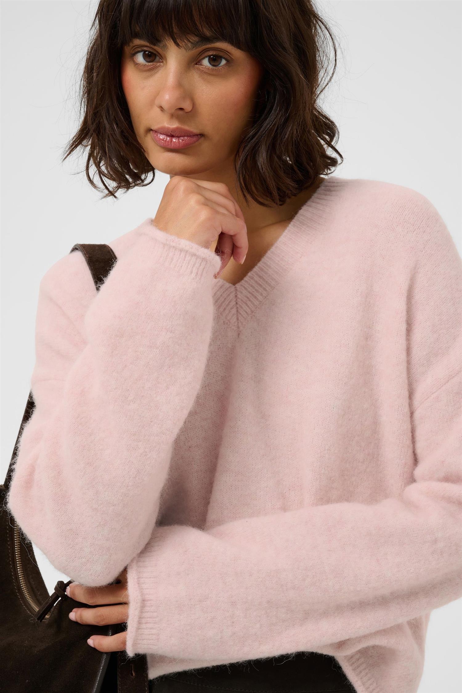Part Two Chanillapw Pullover Genser Light Pink Melange