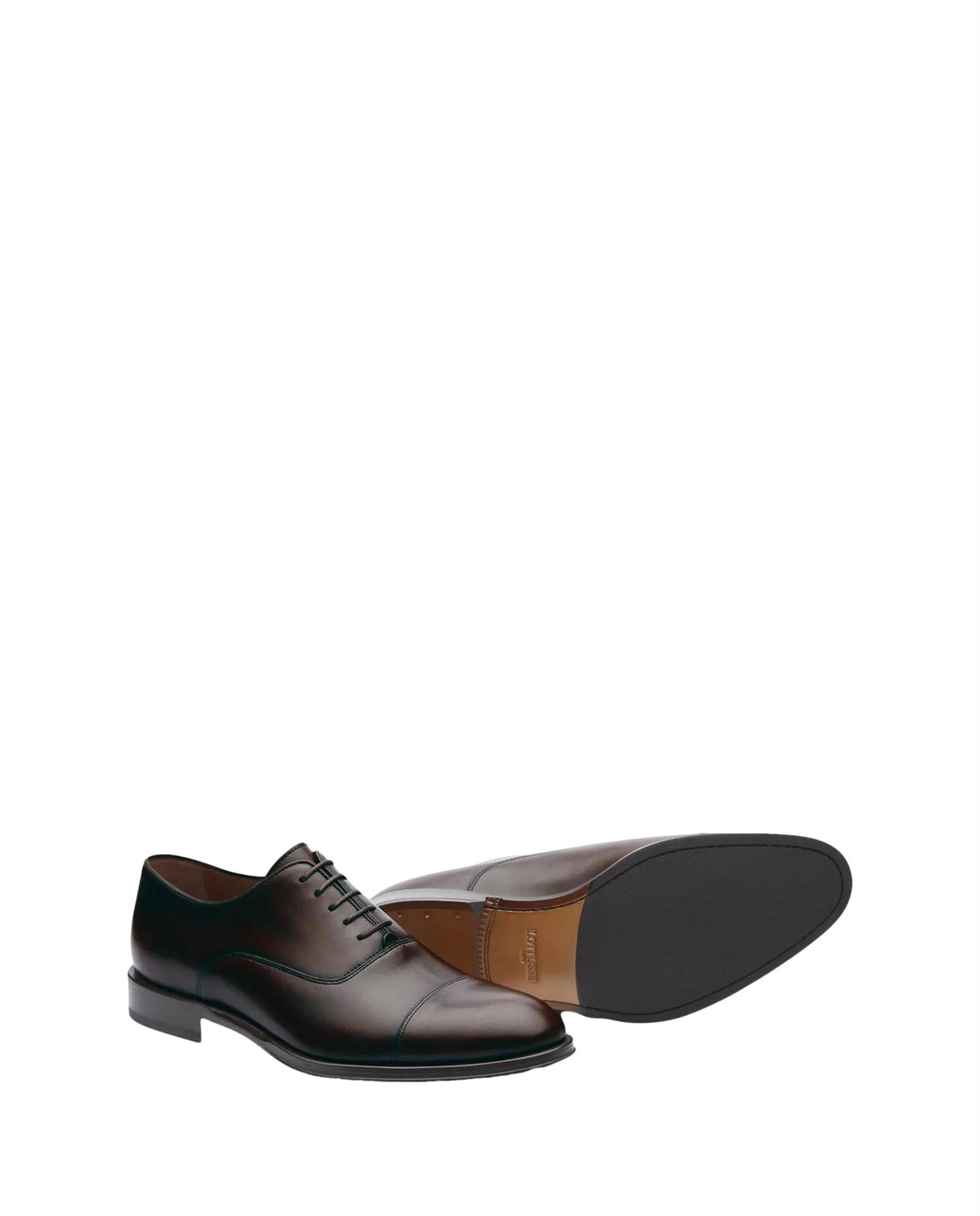 Lottusse Lenox Mocha Brush Off Calf Oxford Sko Brun - chrismoa.no