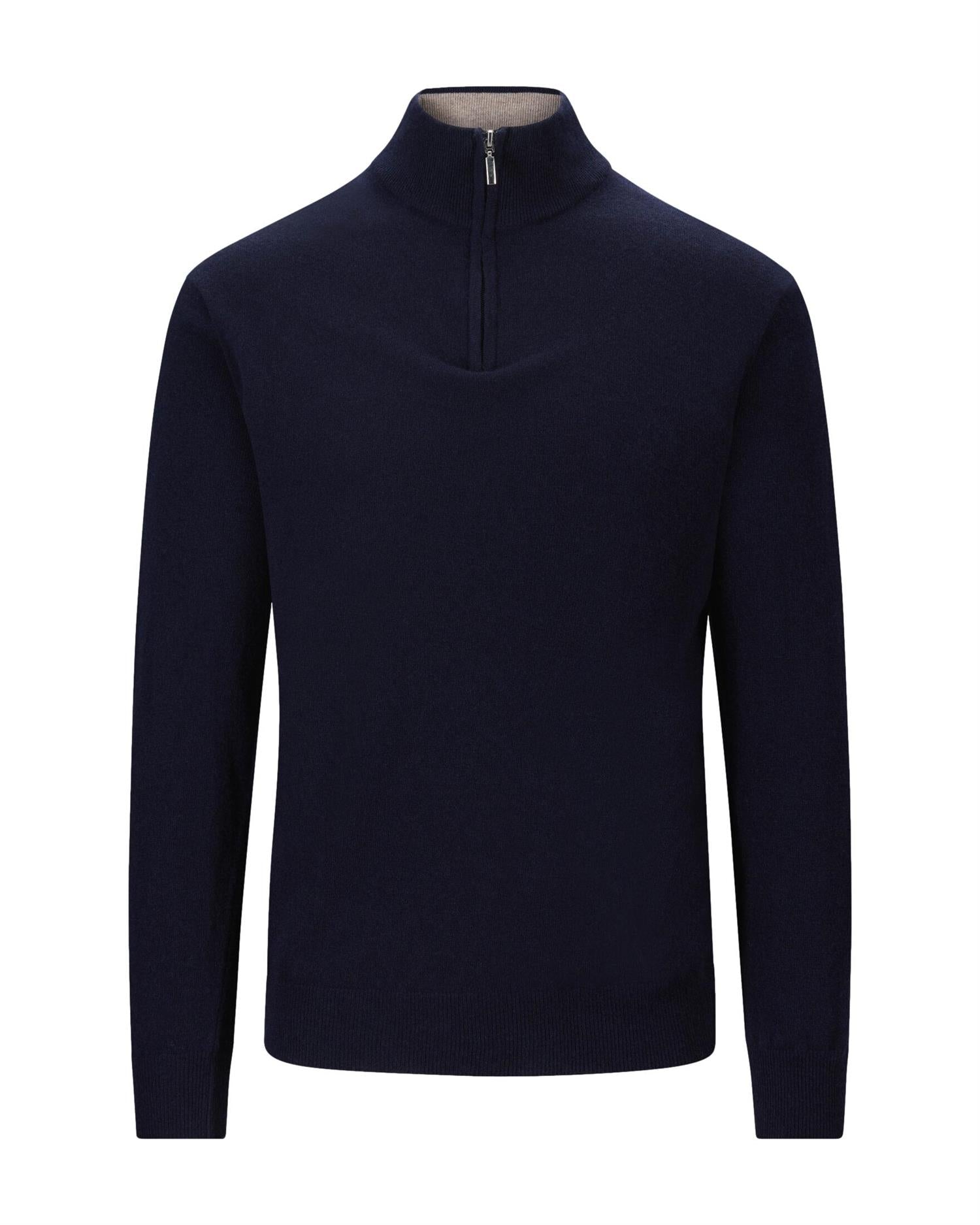 Lacrosse Biden Lambswool 1/2 zip Genser Marine