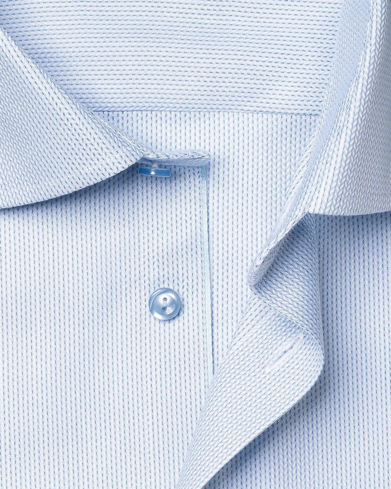 Eton Light Blue Semi Solid Signature Twill Shirt Slim Fit Skjorte Lyseblå - chrismoa.no