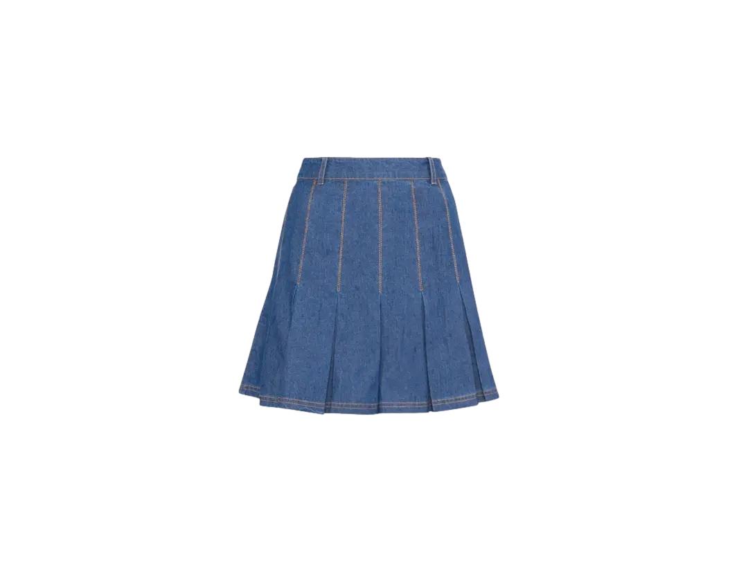 By TiMo Denim Mini Skirt Skjørt Denim - chrismoa.no