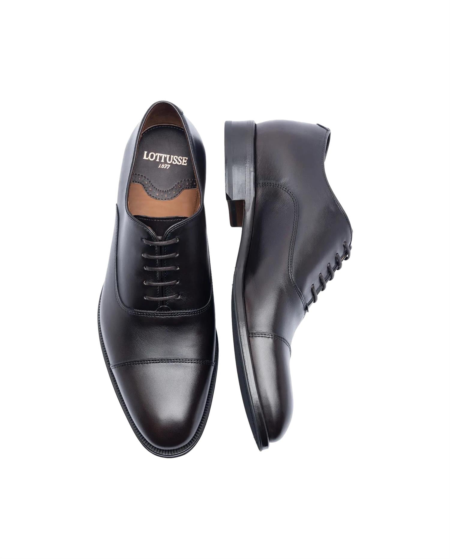 Lottusse Lenox Mocha Brush Off Calf Oxford Sko Brun - chrismoa.no