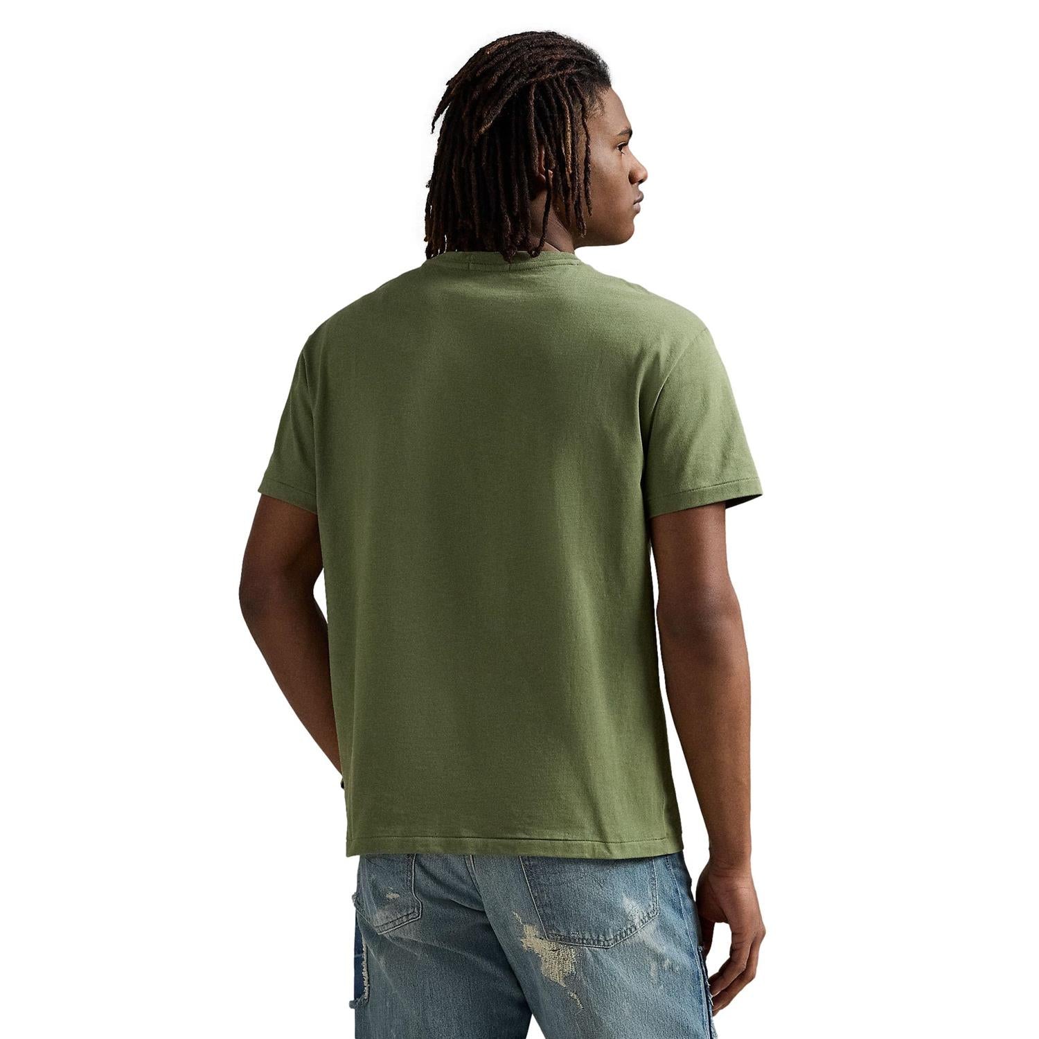 Polo Ralph Lauren CLASSIC FIT EMBROIDERED JERSEY T-SHIRT T-Shirt Grønn - chrismoa.no