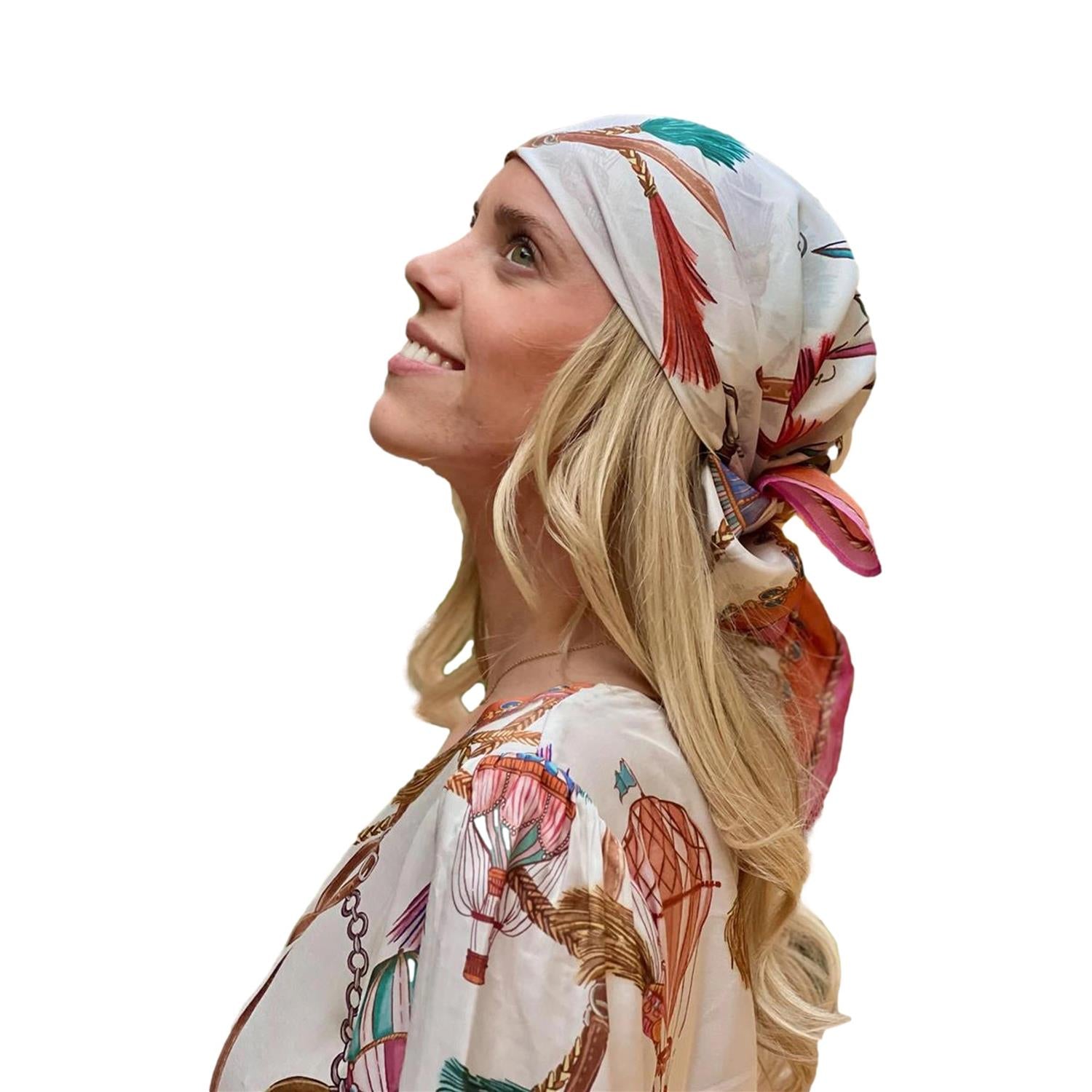 Hale Bob Leilany Silk Scarf Skjerf Hvit - chrismoa.no