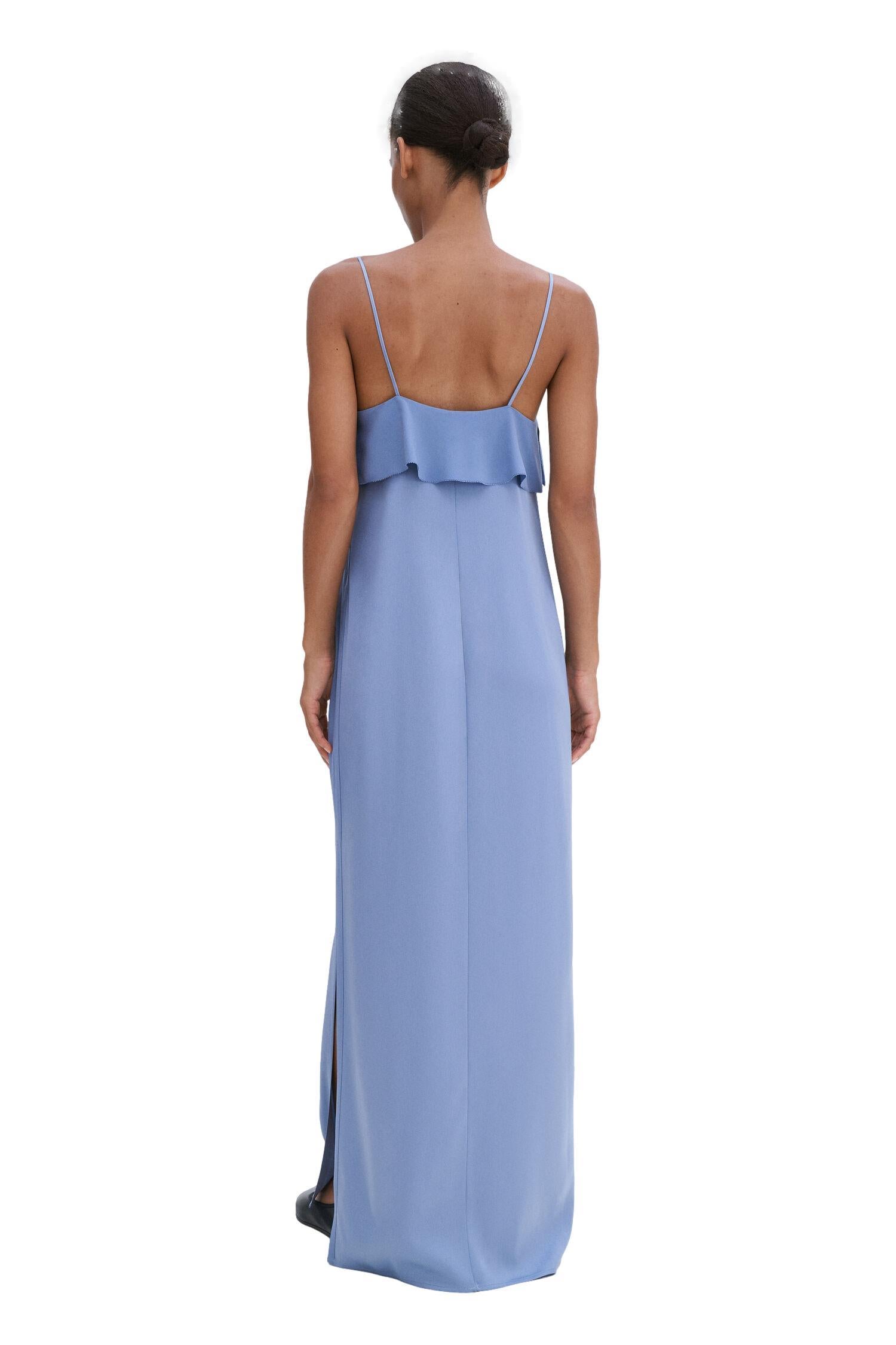 Filippa K Fluid Draped Strap Dress Kjole Lyseblå - chrismoa.no