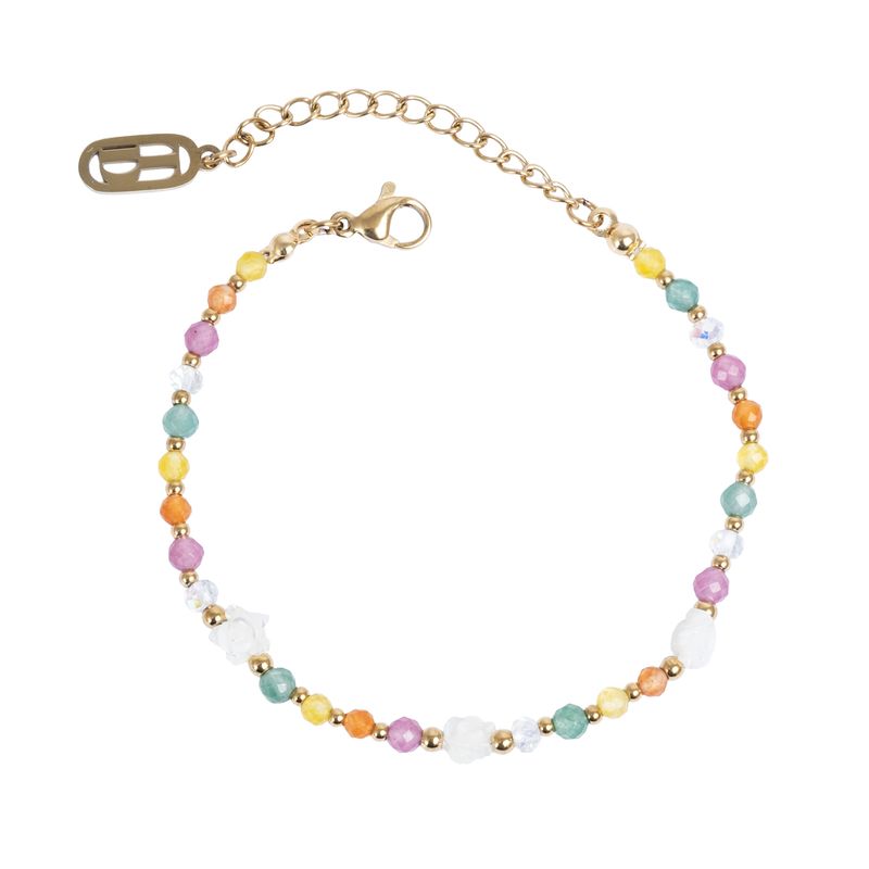Tone Damli gullarmbånd med sunkisses design, elegant armbånd i gull med delikat mønster og fin finish.