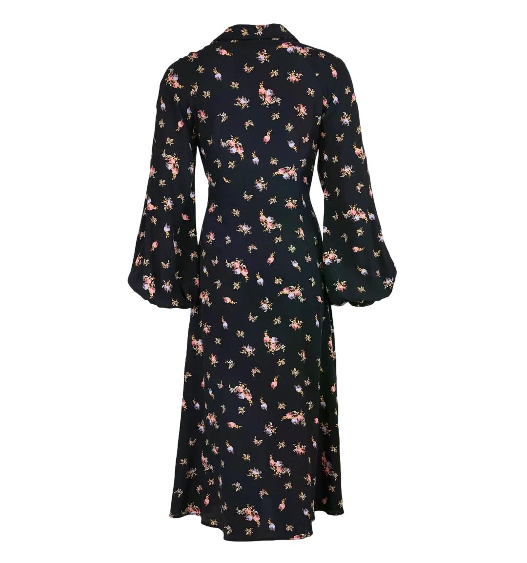 By TiMo Viscose Button-Down Dress Kjole Sort