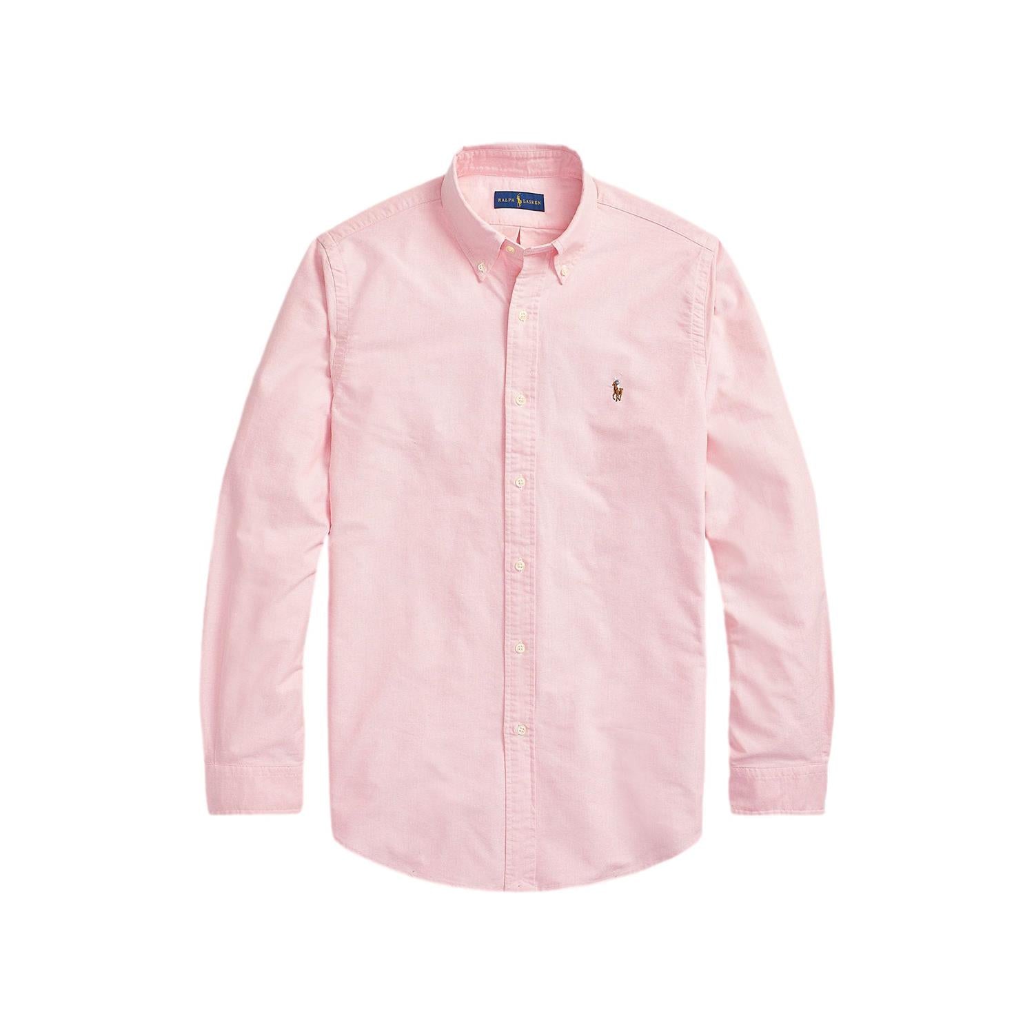 Polo Ralph Lauren Custom Fit Oxford Shirt Skjorte Rosa - chrismoa.no