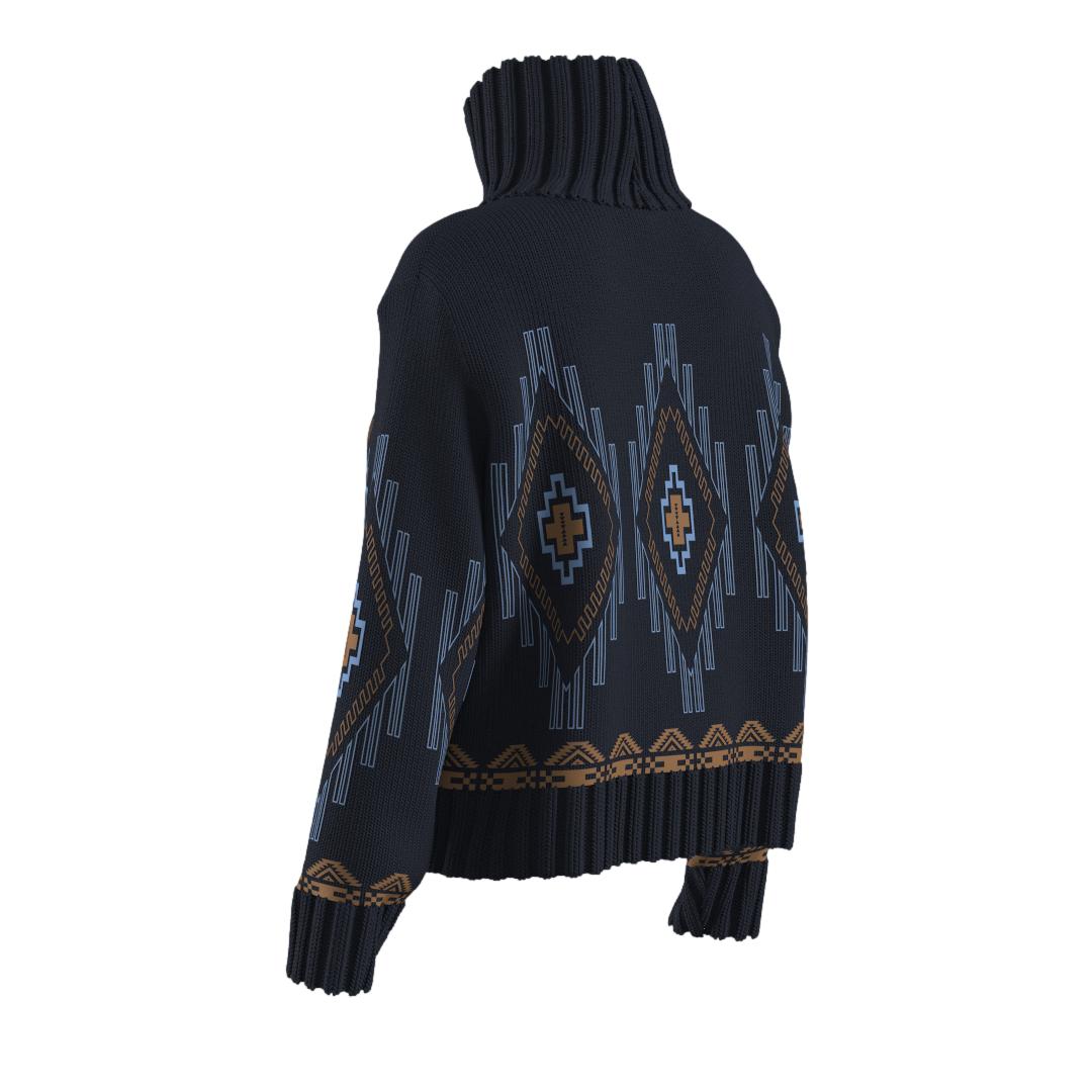 We Norwegians Kautokeino Sweater Women Genser Marine - chrismoa.no
