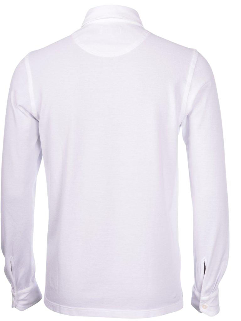 Gran Sasso Polo Longsleeve Shirt Skjorte Hvit - chrismoa.no