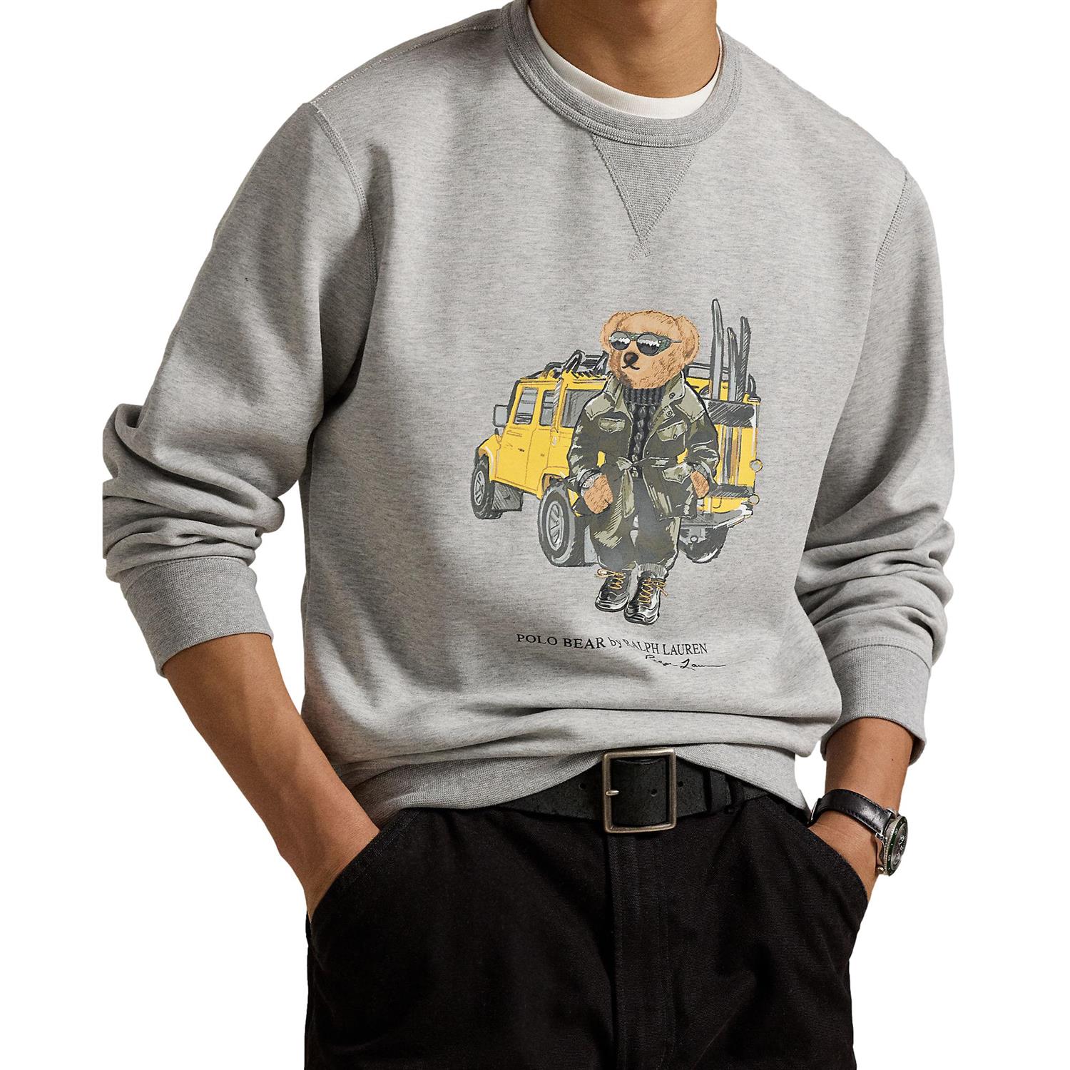 Polo Ralph Lauren POLO BEAR DOUBLE-KNIT SWEATSHIRT Genser Grå - chrismoa.no