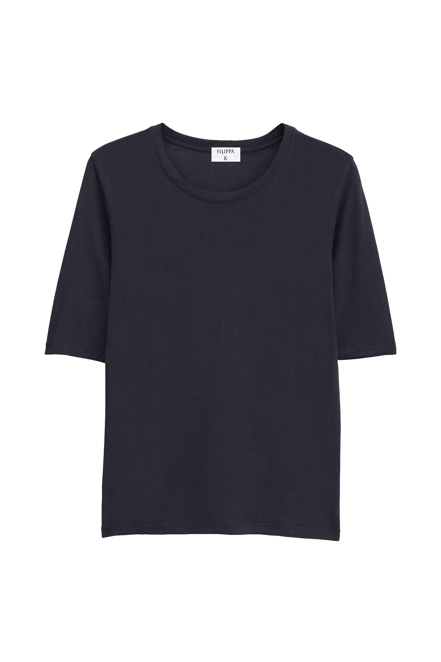 Filippa K Elena Tee T-Shirt Sort - chrismoa.no