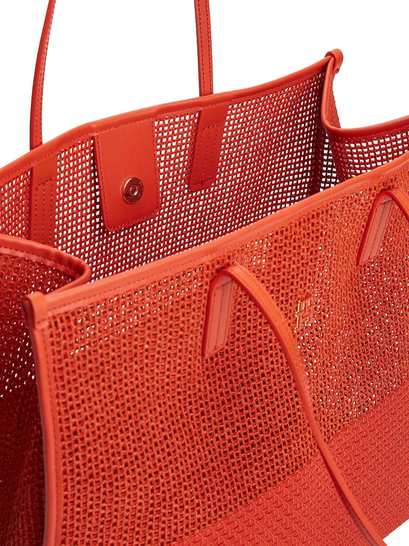 Tommy Hilfiger The City Summer Tote Woven Veske Oransje - chrismoa.no