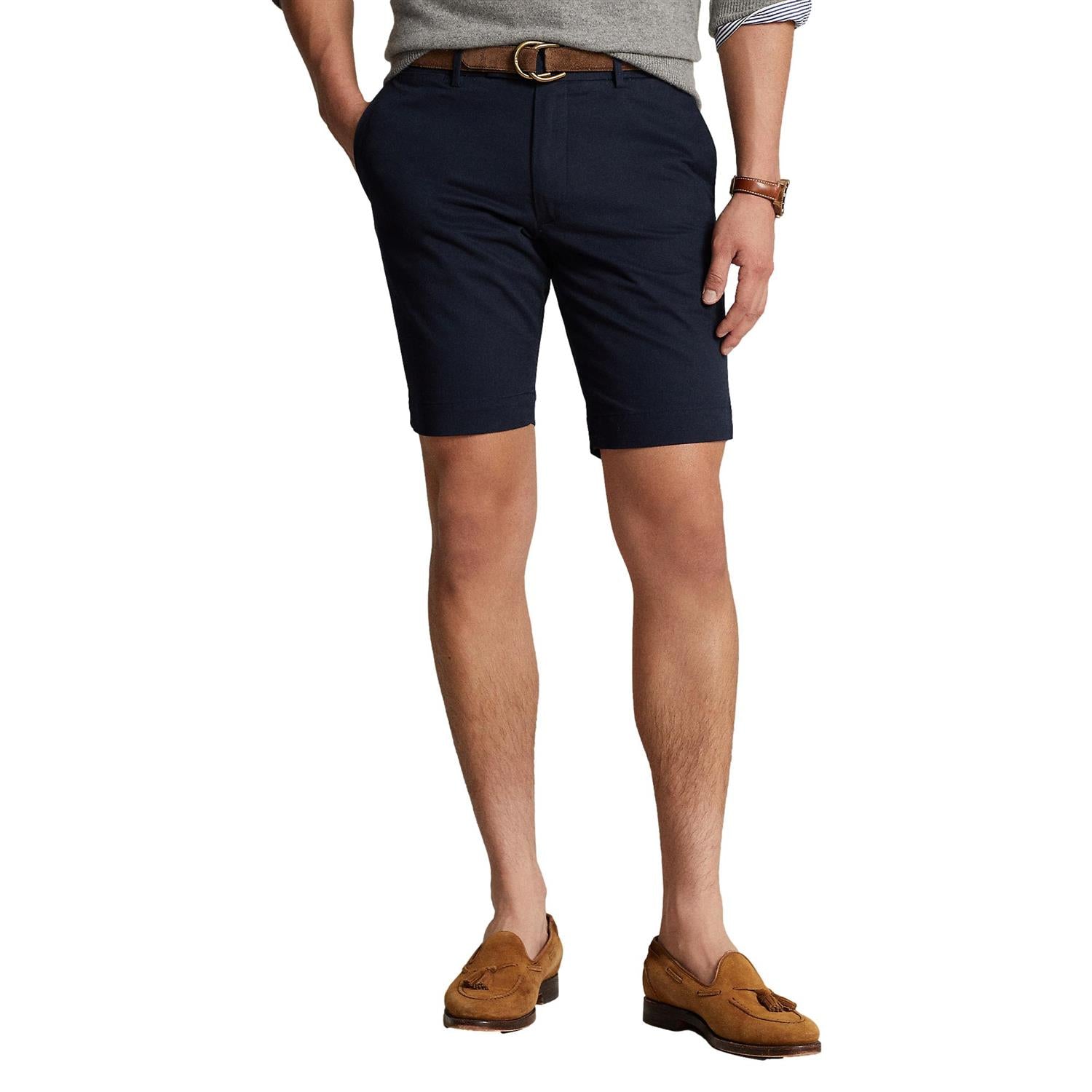 Polo Ralph Lauren 9.5-INCH STRETCH SLIM FIT CHINO SHORT Shorts Marine - chrismoa.no