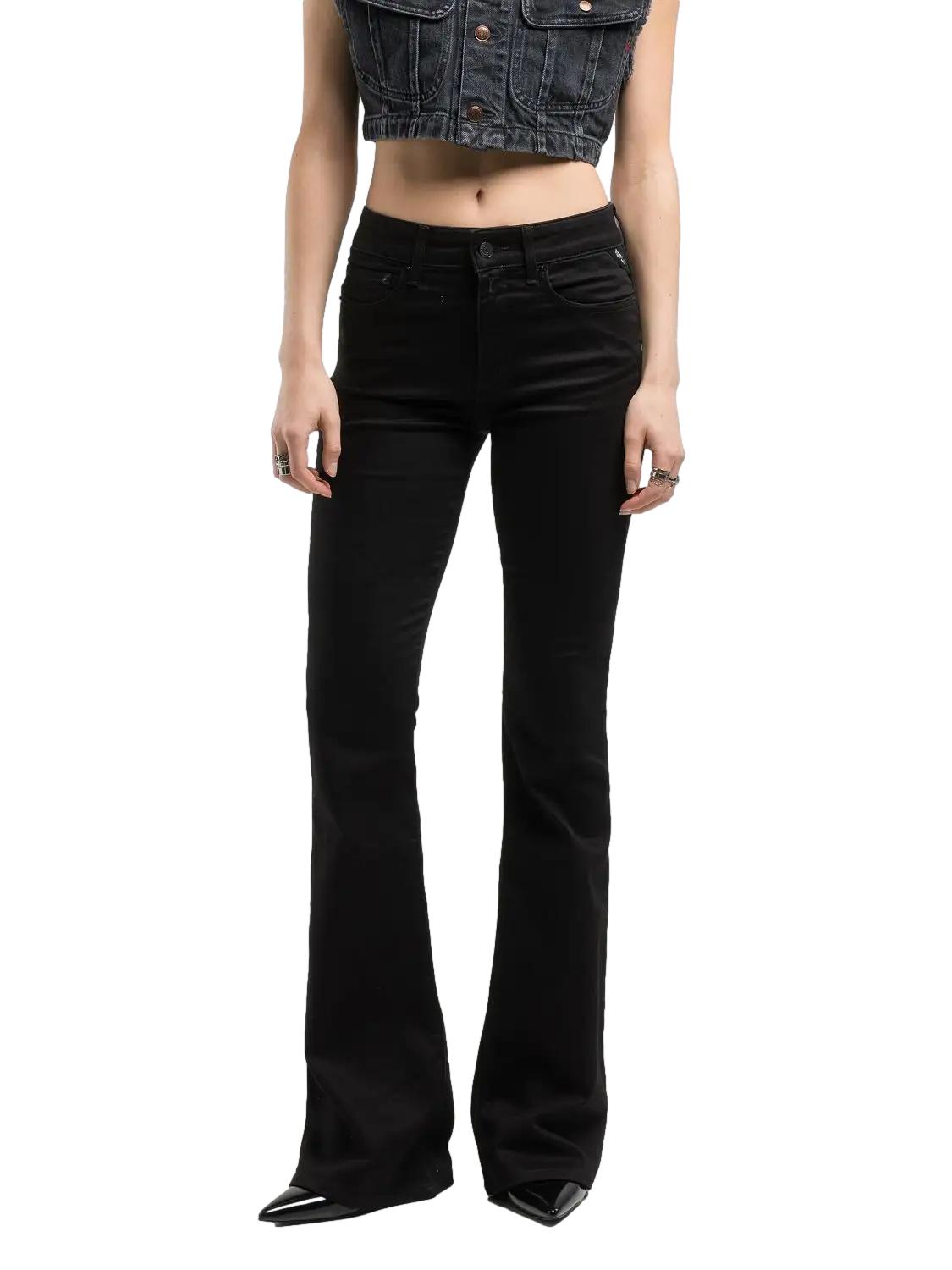 Replay Joella Jeans Sort - chrismoa.no