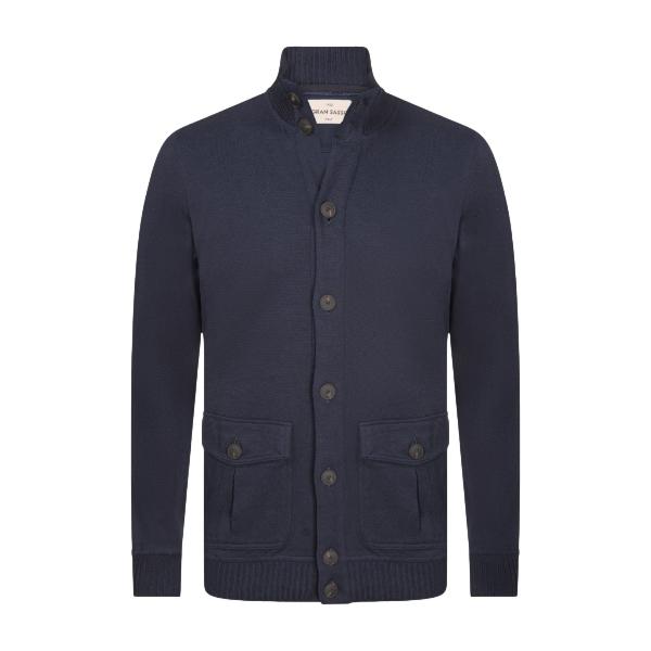Gran Sasso Coreana Cardigan Genser Marine
