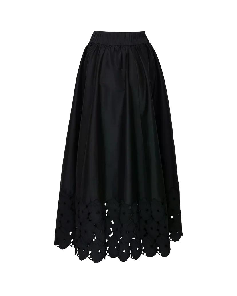 By TiMo Embroidery skirt Skjørt Sort