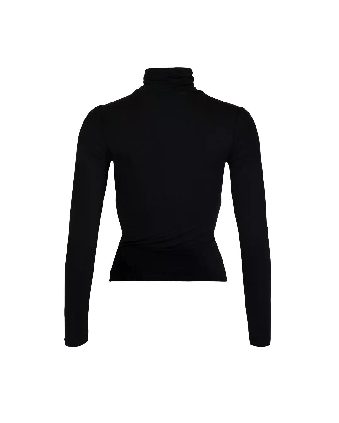 By TiMo Jersey Turtleneck Genser Sort