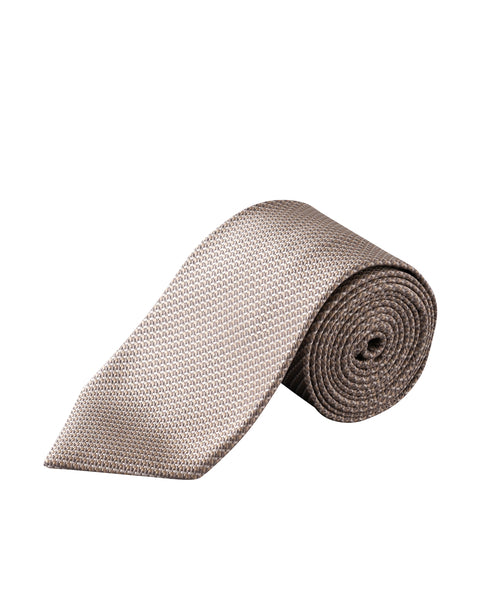 Eton Micro Woven Cotton Silk Tie Slips Lys-Beige - chrismoa.no
