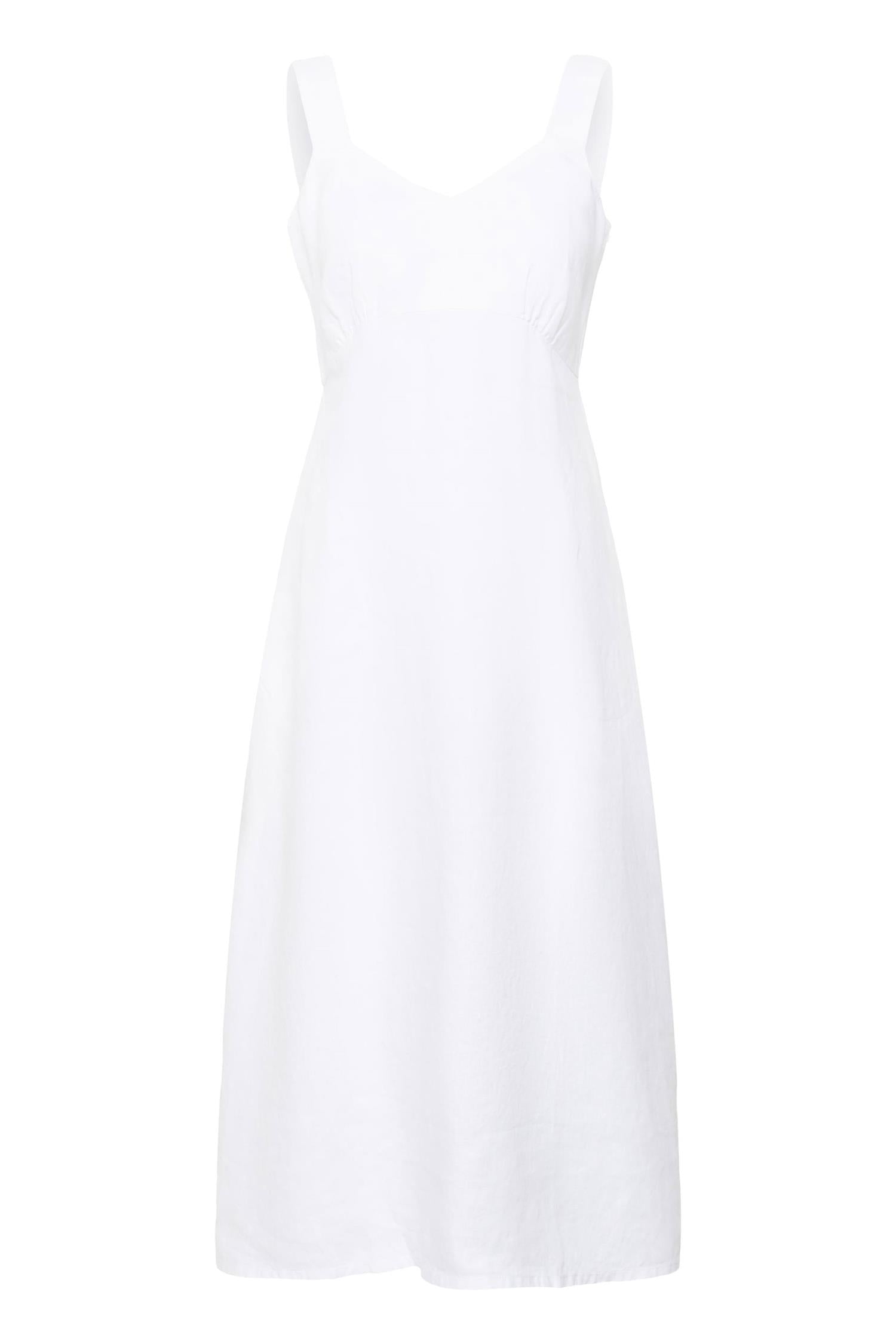 Part Two kjole i lys hvit, elegant Botillepw-design med rent snitt og mykt stoff, perfekt for sommerantrekk.